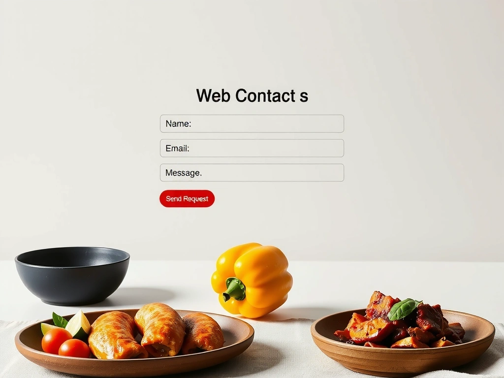Contact form mockup